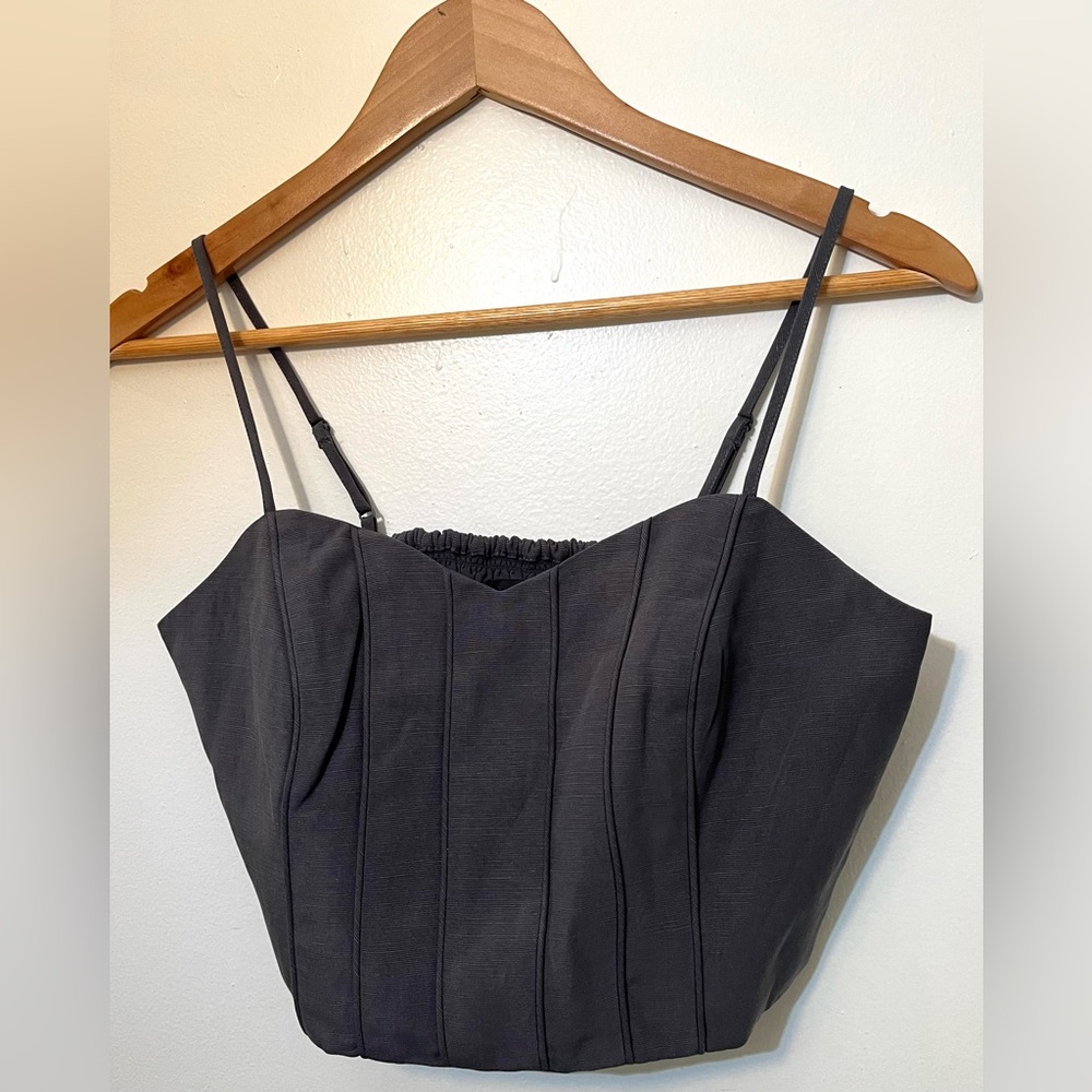 Club Monaco Grey Bandeau Top size S